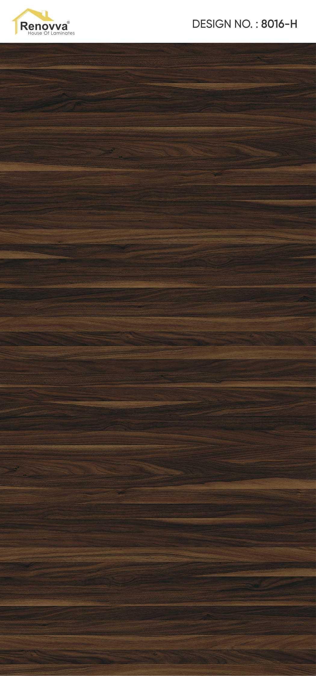 Sicilian Walnut Wood Laminate 8x4 ft Matte 1 mm - 8016 H