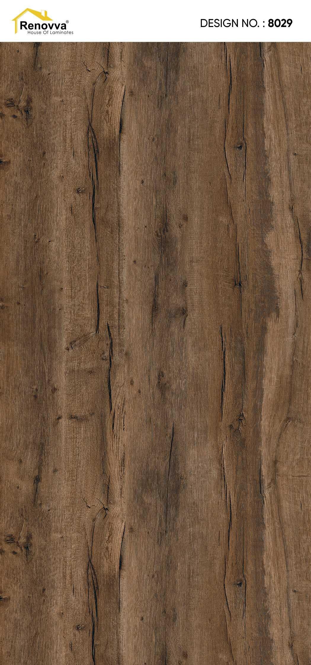 Viking Teak Wood Laminate 8x4 ft High Gloss 1 mm - 8029 HG