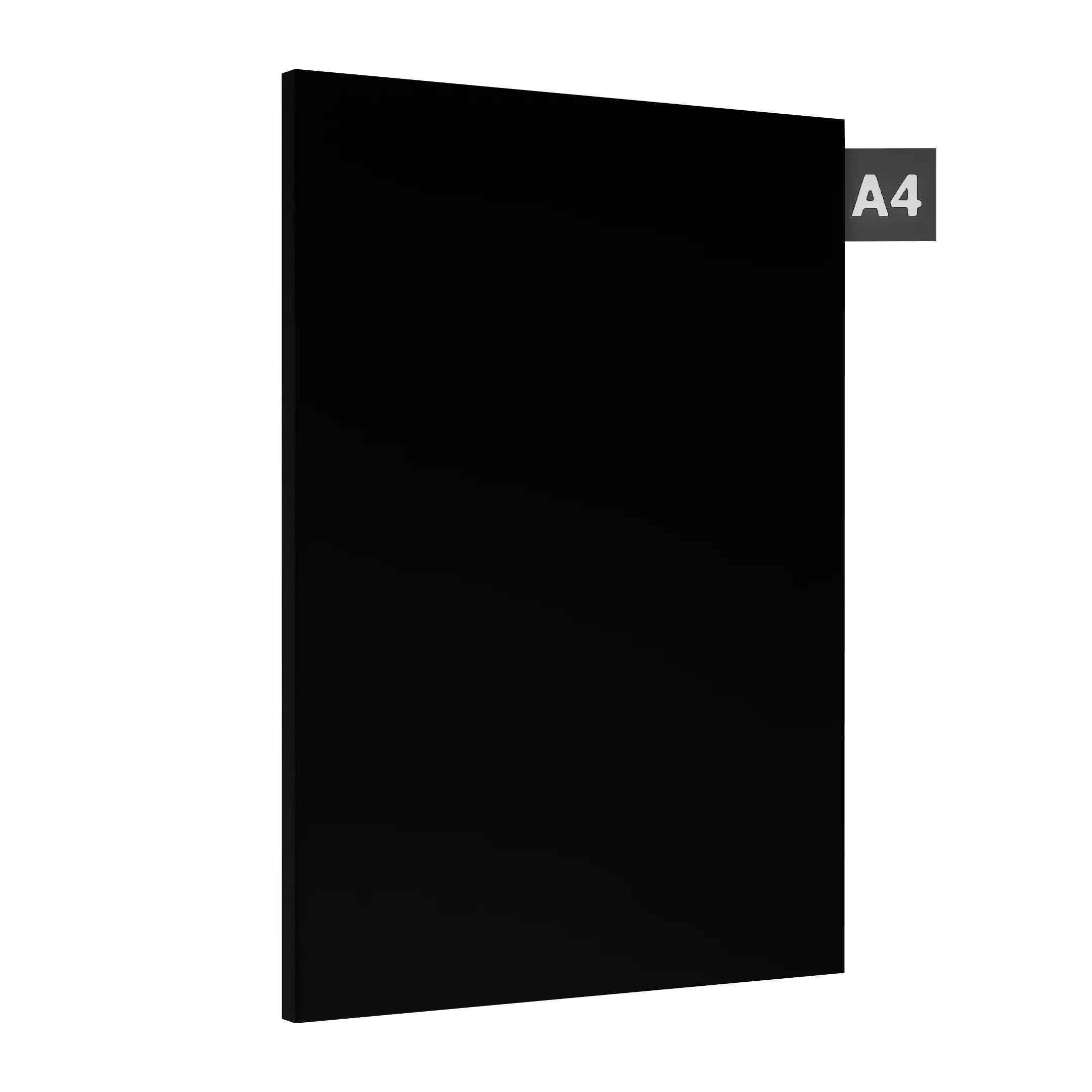 Black Plain Laminate 8x4 ft High Gloss 0.8 mm - 8035 HGS