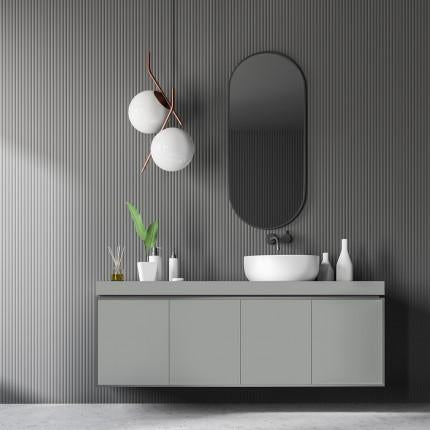 Grey Plain Laminate 8x4 ft High Gloss 0.8 mm - 8052 HGS