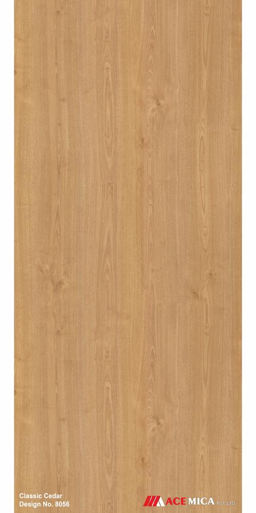 Classic Cedar Wood Laminate 10x4 ft Texture 1 mm - 8056 VNR