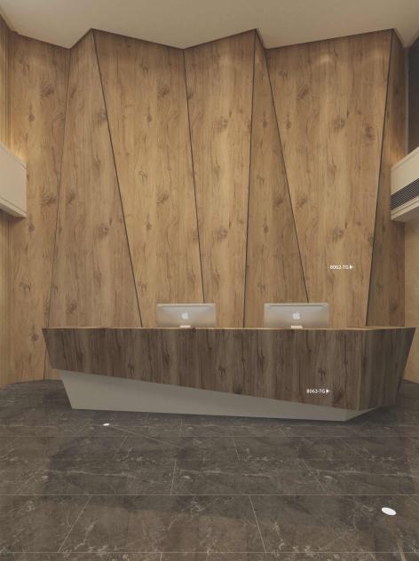 Valencia Gold Line Wood Laminate 8x4 ft Texture 1 mm - 8063 TG