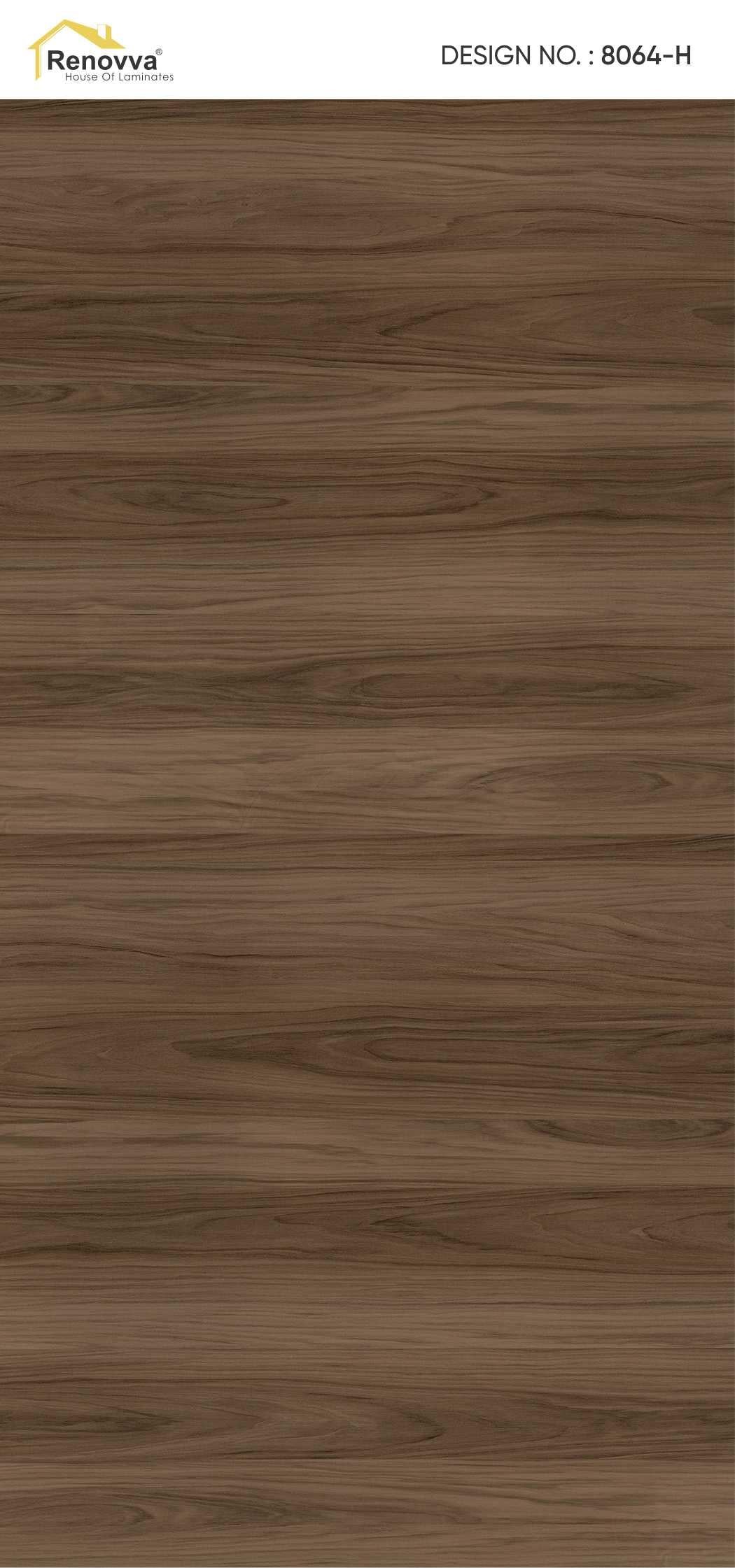 RHV Seared Teak Wood Laminate 8x4 ft Texture 1 mm - 8064 H