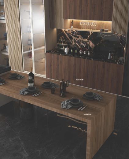 Makore Wood Laminate 8x4 ft Texture 1 mm - 8065 TG