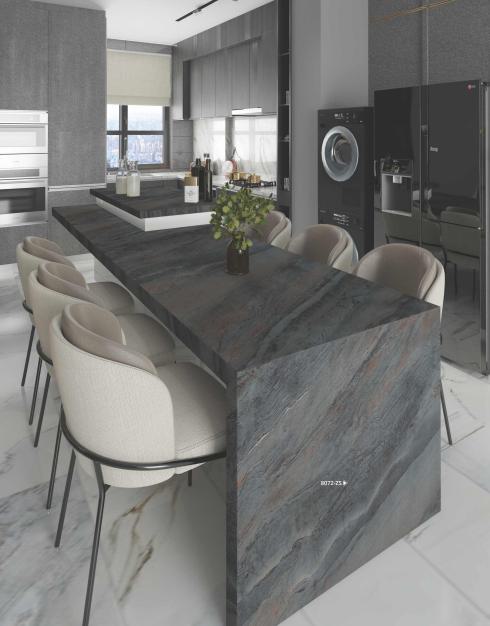 Emperador Marble & Stone Laminate 8x4 ft Texture 1 mm - 8072 ZS