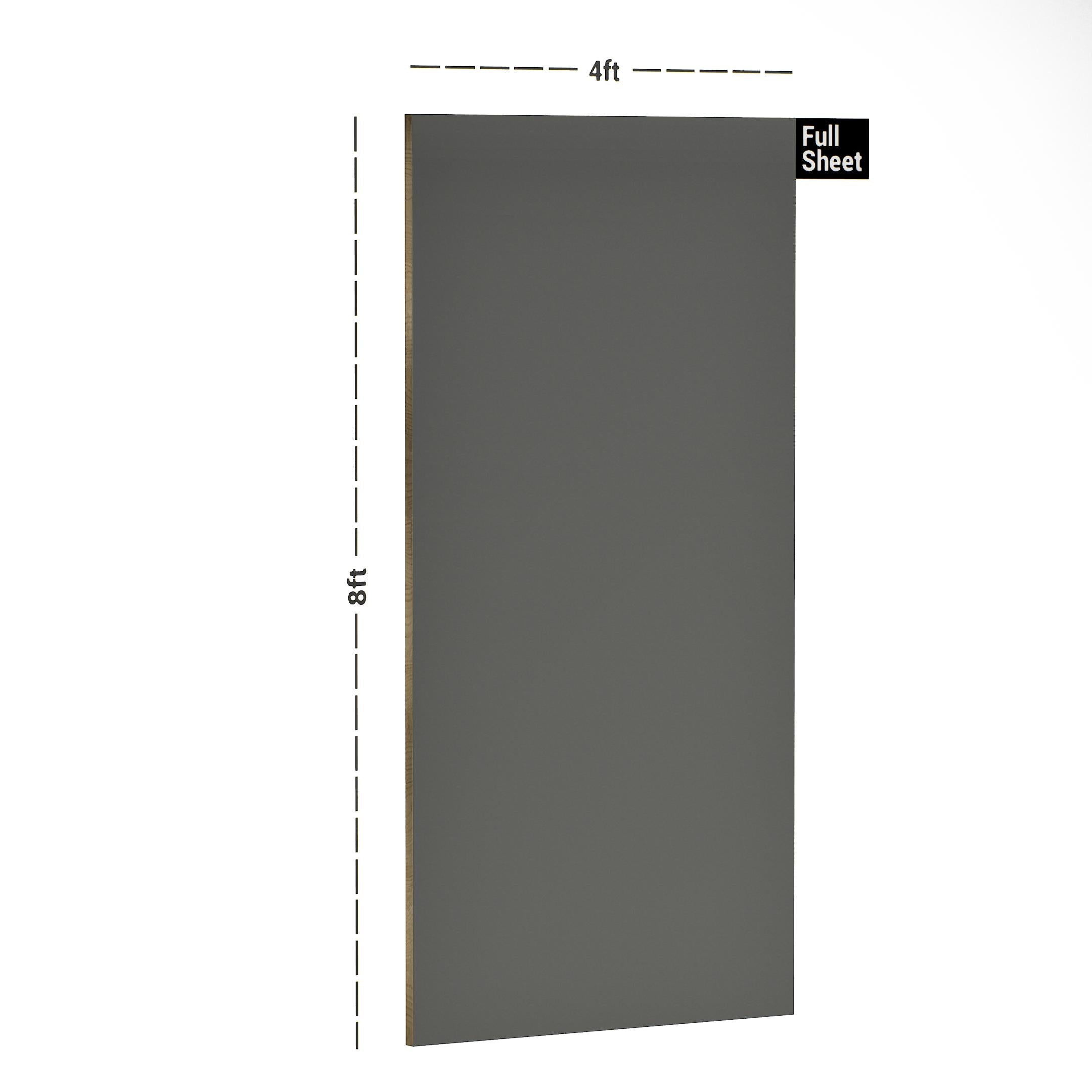 Metallic Grey Plain Laminate 8x4 ft Texture 1 mm - 8086 A