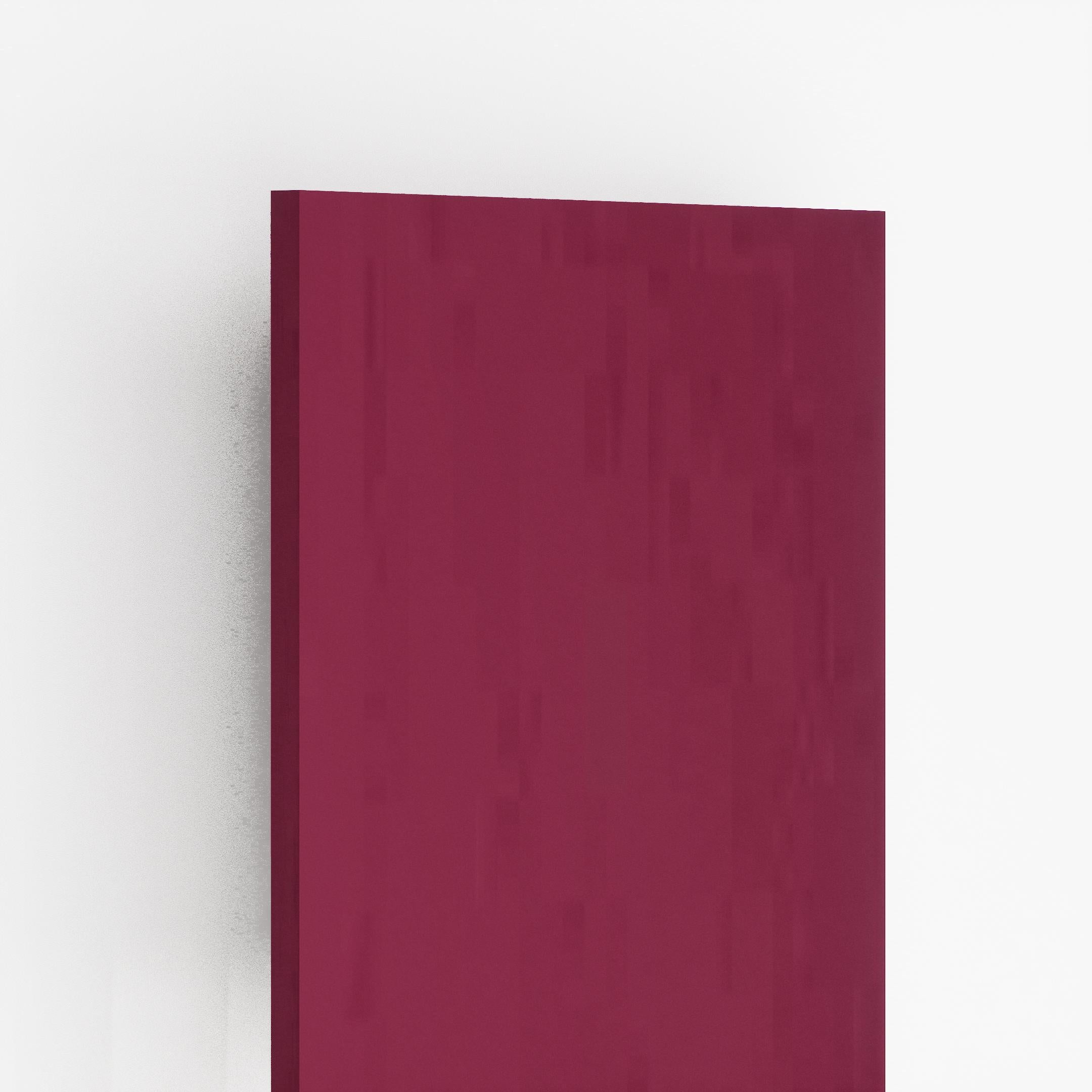 Violet plain laminate with textured finish and visible edge, showing thickness and subtle sheen on its flat surface.
