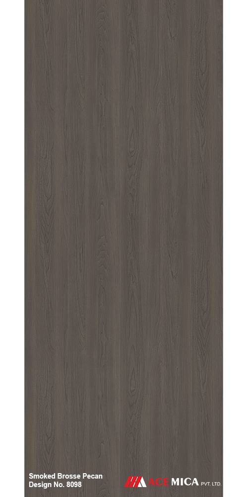 Smoked Brosse Pecan Wood Laminate 10x4 ft Suede 1 mm - 8098 SF