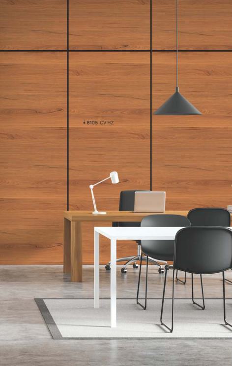 Laureal Teak Wood Laminate 8x4 ft Texture 1 mm - 8105 CV