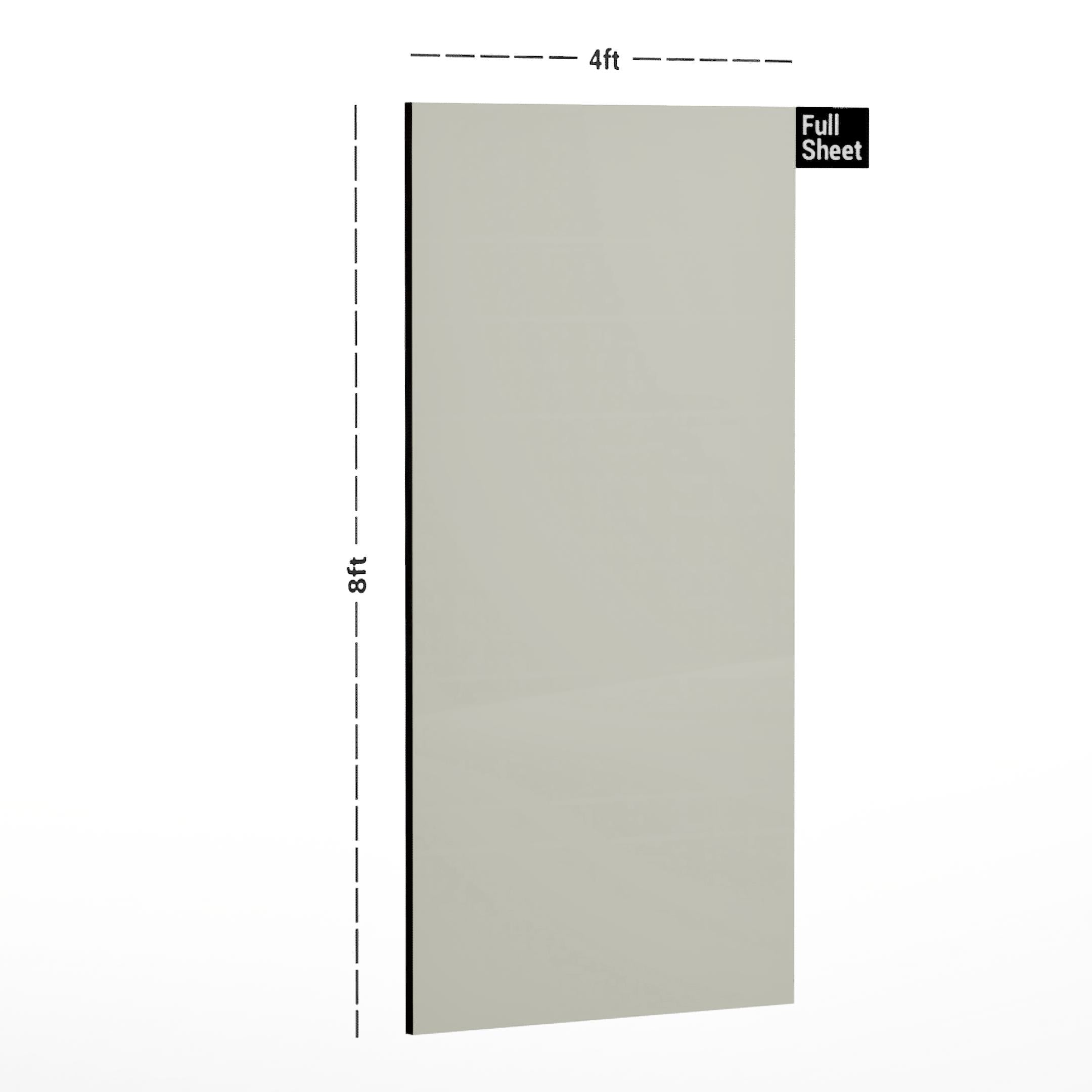 Frosty White Plain Laminate 8x4 ft High Gloss 1 mm - 8112 SP