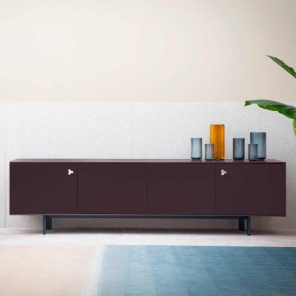 Black Currant Plain Laminate 8x4 ft Suede 1 mm - 811 SF