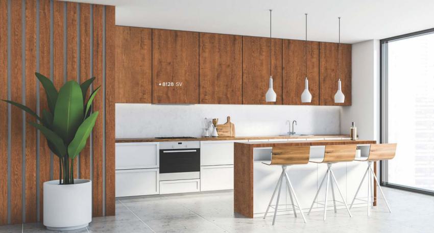 Alperton Oak Wood Laminate 8x4 ft Texture 1 mm - 8128 SV