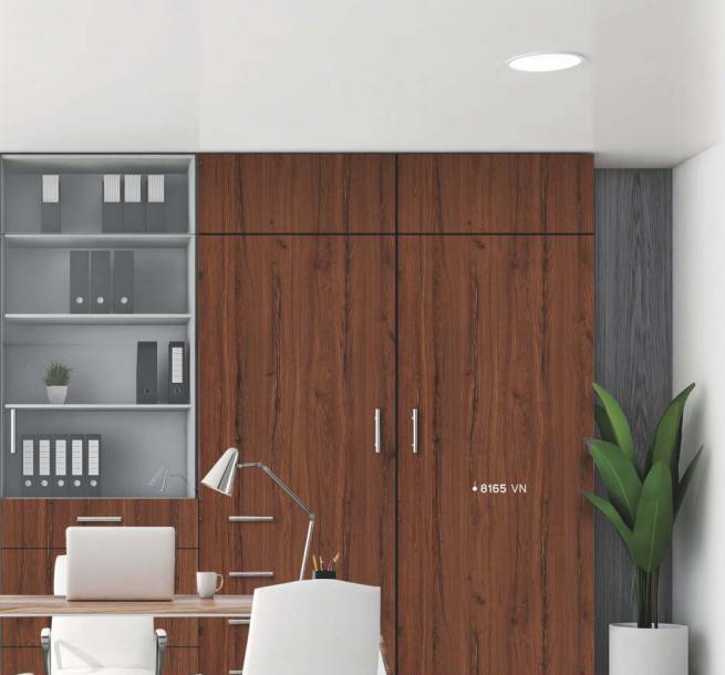 Golden Oak Wood Laminate 8x4 ft Texture 1 mm - 8165 VN