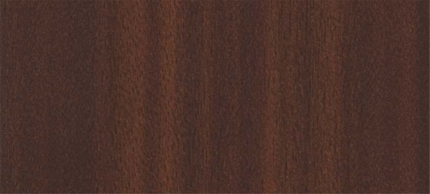 Wenge wood grain laminate with suede finish and dark brown vertical stripes, showing wood texture and subtle sheen.