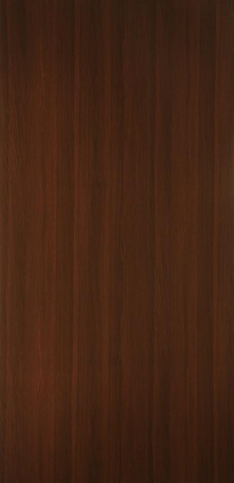 Brown wood grain laminate with suede finish and vertical wood pattern texture