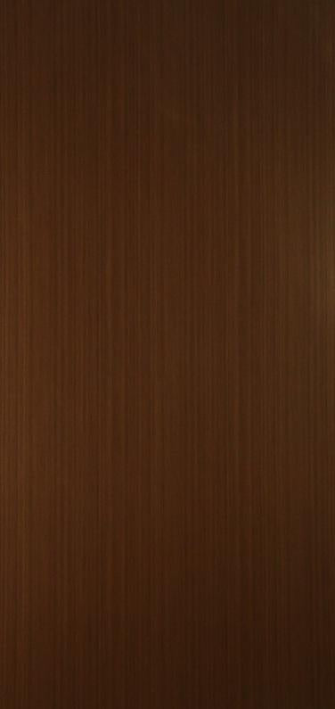 Brown wood grain laminate with suede finish and vertical wood pattern texture