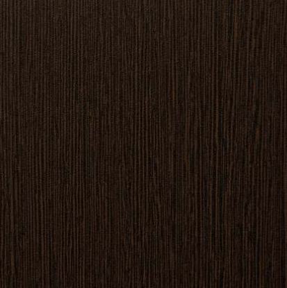Brown wood grain laminate with suede finish and vertical texture pattern, showing wood appearance with subtle grain details