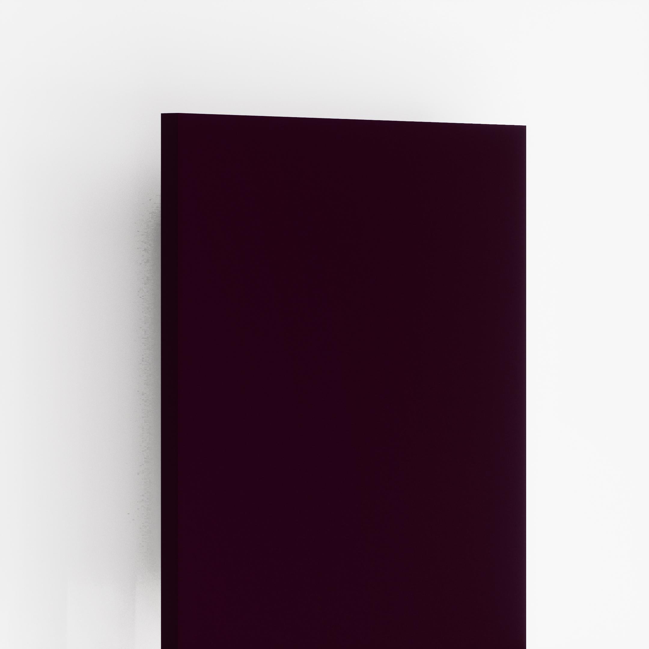 Purple plain laminate with suede finish and visible edge detail
