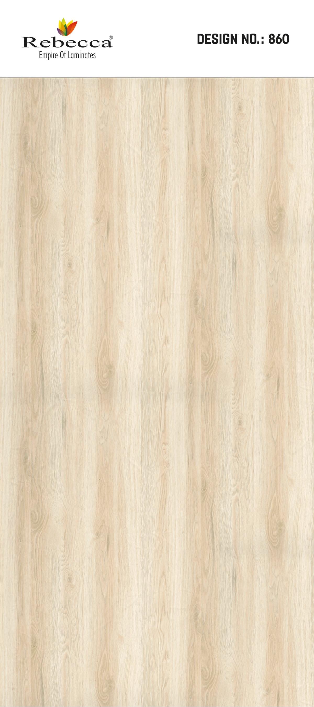 Ecru Teak Wood Laminate 8x4 ft High Gloss 1 mm - 860 HG