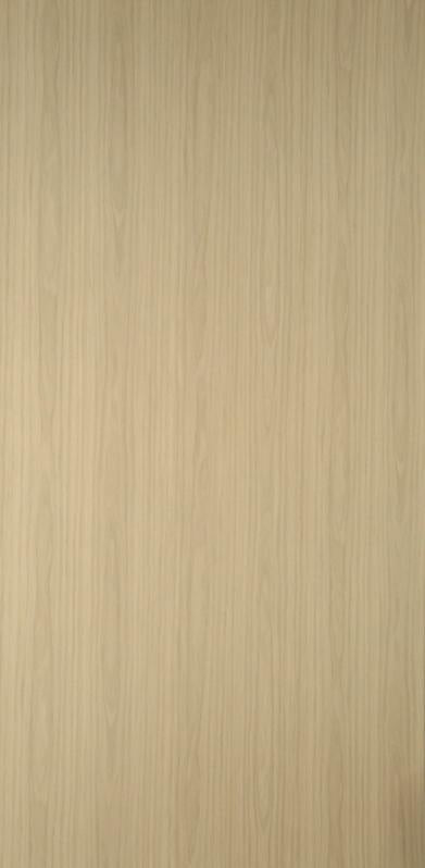 White wood grain laminate with suede finish and subtle texture, displaying a light wood pattern with vertical grain lines.
