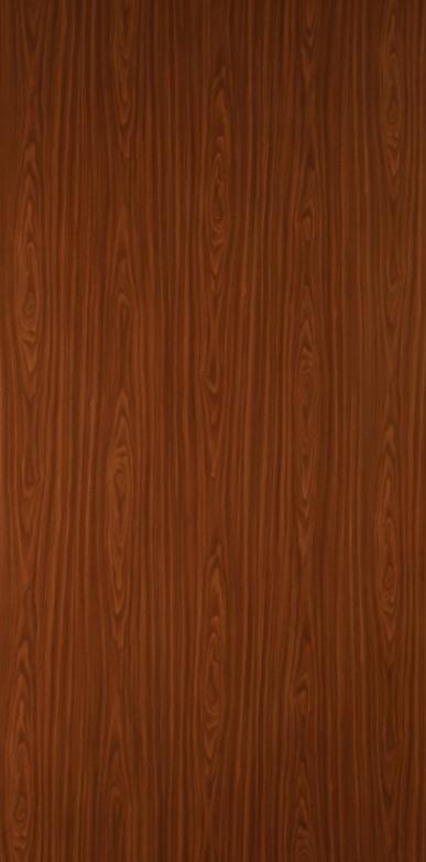 Brown wood laminate with suede finish and wood grain pattern, showing vertical lines and oval shapes in darker shade.
