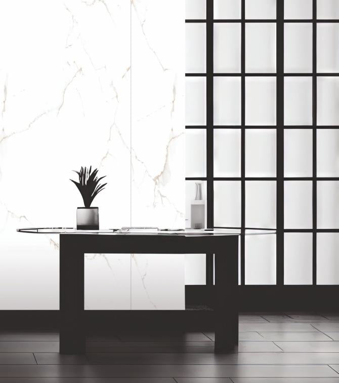 Ivory Dream Marble & Stone Laminate 8x4 ft High Gloss 1 mm - 876 AHG