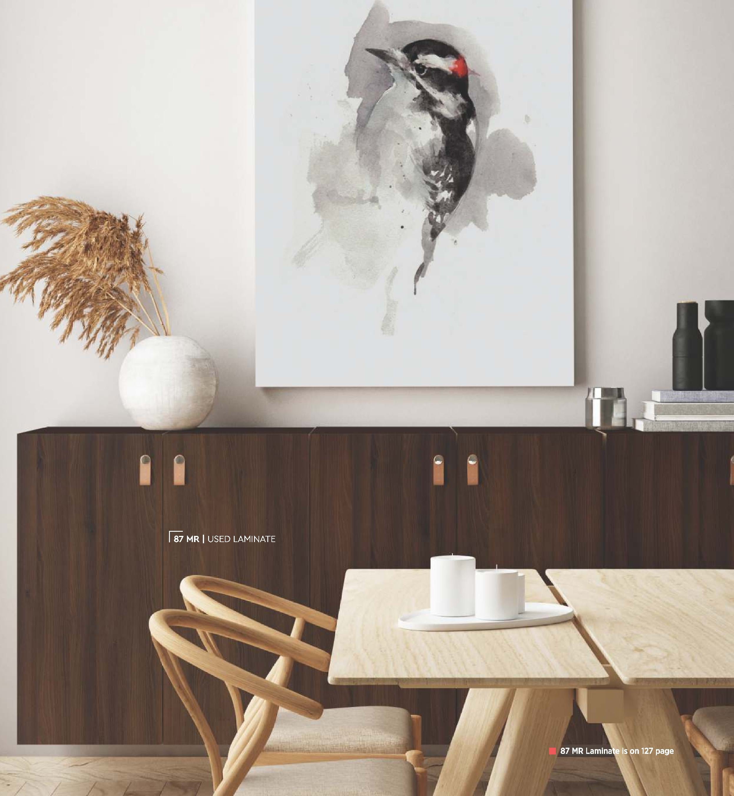 Canyon Century Elm Wood Laminate 8x4 ft High Gloss 1 mm - 87 MR