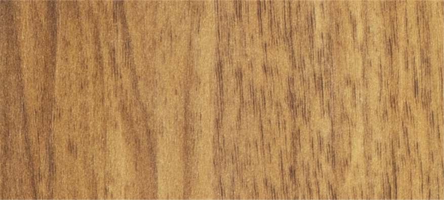 Brown wood grain laminate with textured finish and vertical wood pattern, showing natural wood appearance and grain details.