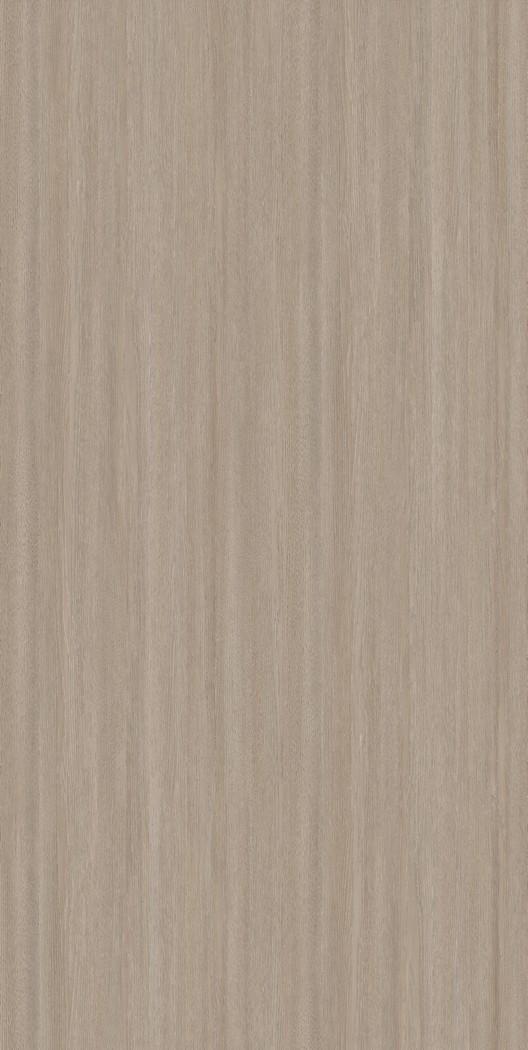 Brown wood laminate with suede finish and vertical wood grain pattern, showing subtle texture and light brown color variation