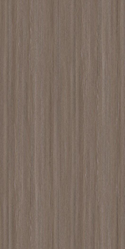 Brown wood laminate with suede finish and vertical wood grain texture