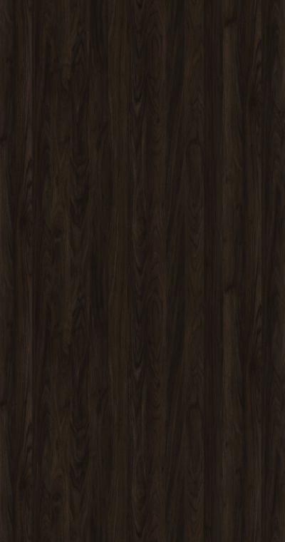 Dark brown wood laminate with suede finish and wood grain pattern, showing texture and grain details.