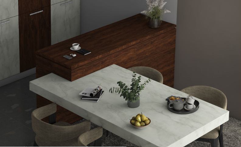 Sky Tone Light Wood Laminate 8x4 ft High Gloss 0.8 mm - 8923 SG