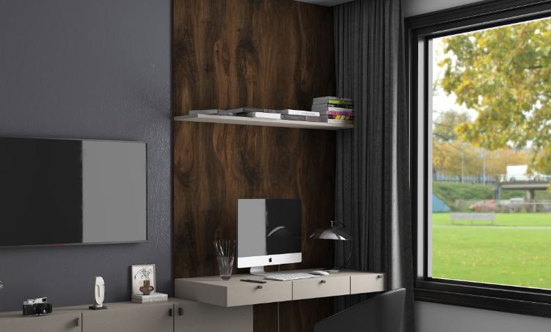 Volcanic Wood Laminate 8x4 ft Suede 0.8 mm - 8930 SF