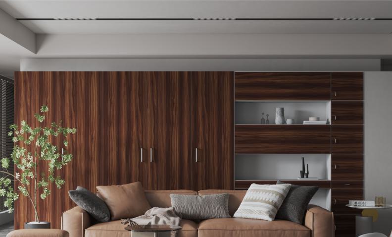 Virola Wood Laminate 8x4 ft High Gloss 0.8 mm - 8934 SG