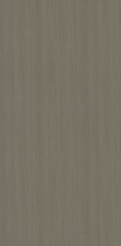 Brown wood grain laminate with textured finish and vertical grain pattern, showing subtle wood texture and slight sheen.