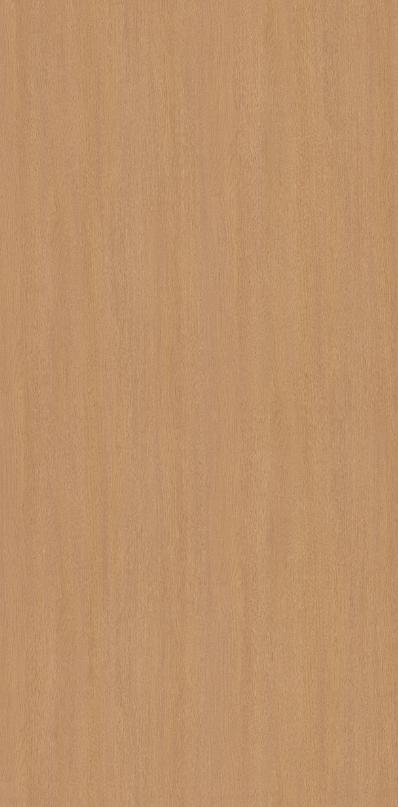 Brown wood grain laminate with textured finish and vertical wood pattern.