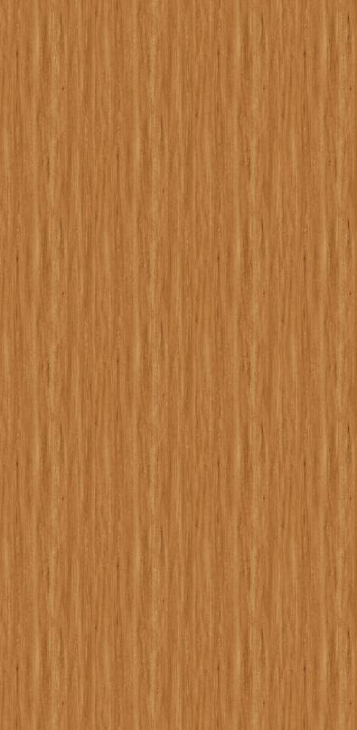 Brown wood grain laminate with textured finish and vertical wood pattern, showing subtle grain details and natural wood