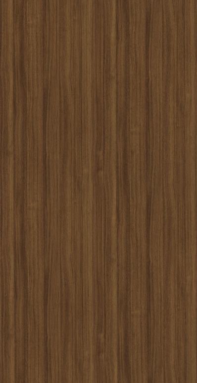 Brown wood grain laminate with textured finish and vertical wood pattern, showing natural grain details and texture