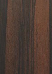 Brown wood grain laminate with suede finish and dark wenge tone texture visible in detailed close-up view