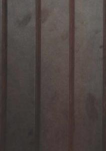 Dark brown wood grain laminate with textured finish and visible wood pattern and grain details