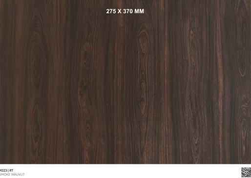 Smoke Walnut Wood Laminate 8x4 ft Texture 0.8 mm - 9023 RT