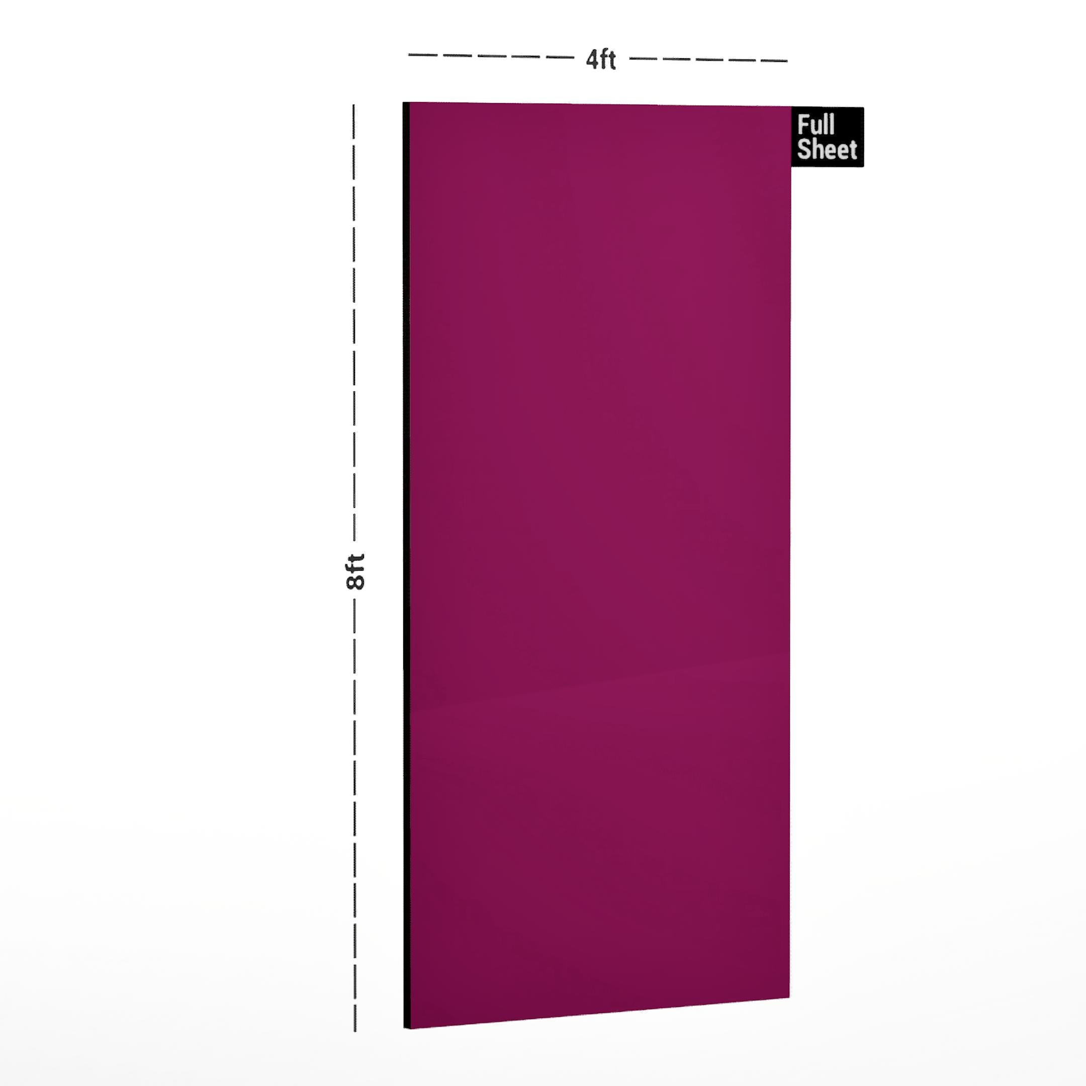 Rasberry Plain Laminate 8x4 ft Suede 0.82 mm - 9024 Dark