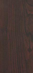 Wenge wood grain laminate with suede finish and dark brown texture.