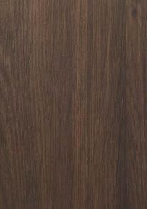 Dark brown wood grain laminate with suede finish and visible wood texture