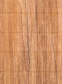 Brown wood grain laminate with textured finish and visible wood pattern and grain details
