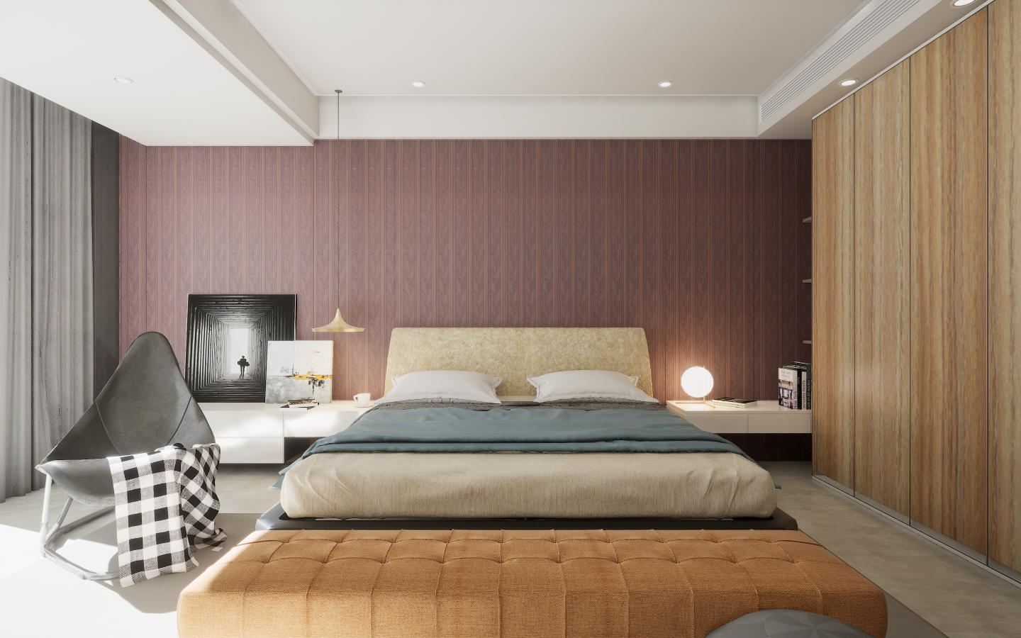 Light Bauhinia Wood Laminate 8x4 ft Glossy 0.8 mm - 9090 MG