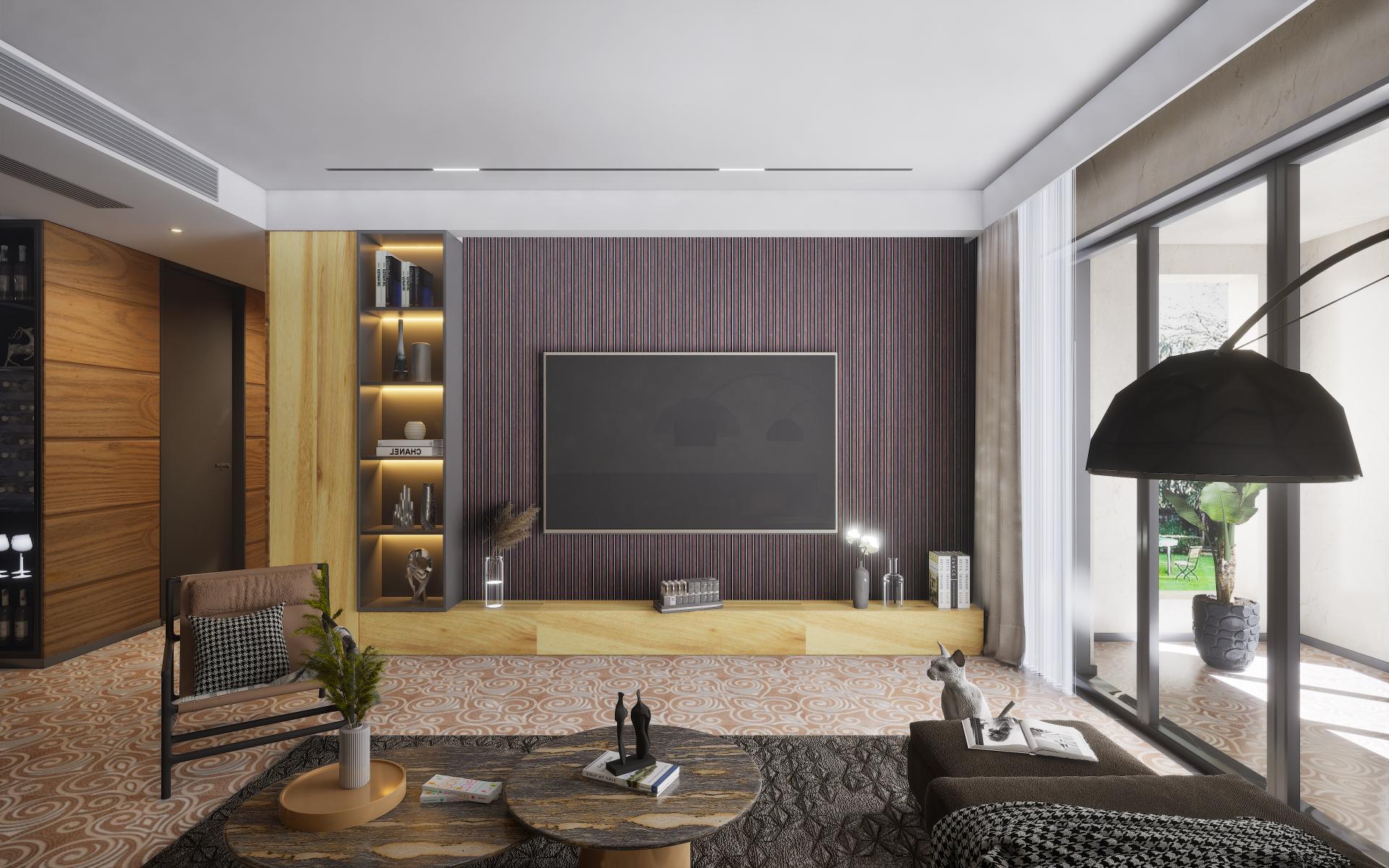 Shri Nagar Teak Wood Laminate 8x4 ft Glossy 0.8 mm - 9096 MG