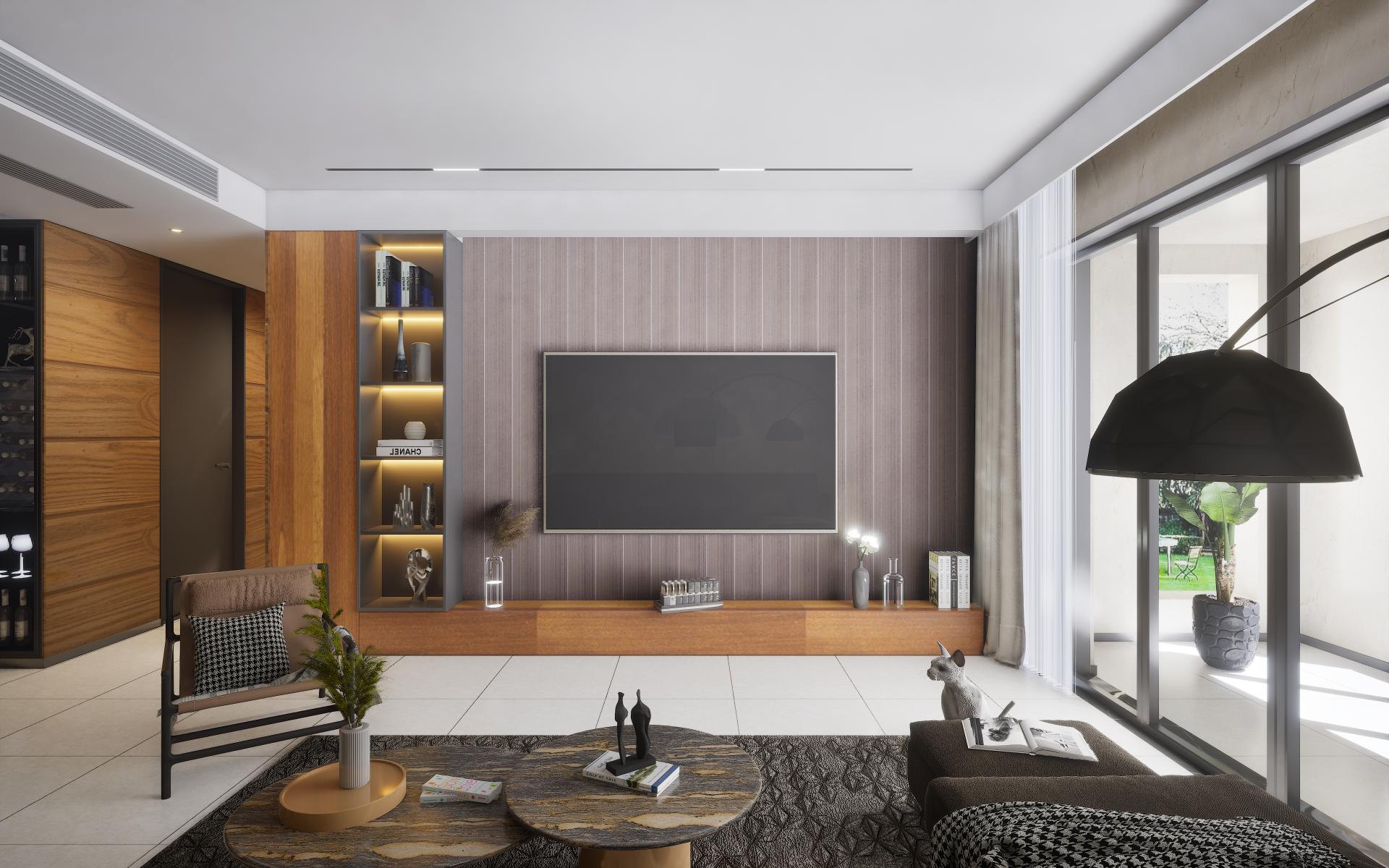 Dark Shri Nagar Teak Wood Laminate 8x4 ft Glossy 0.8 mm - 9098 MG