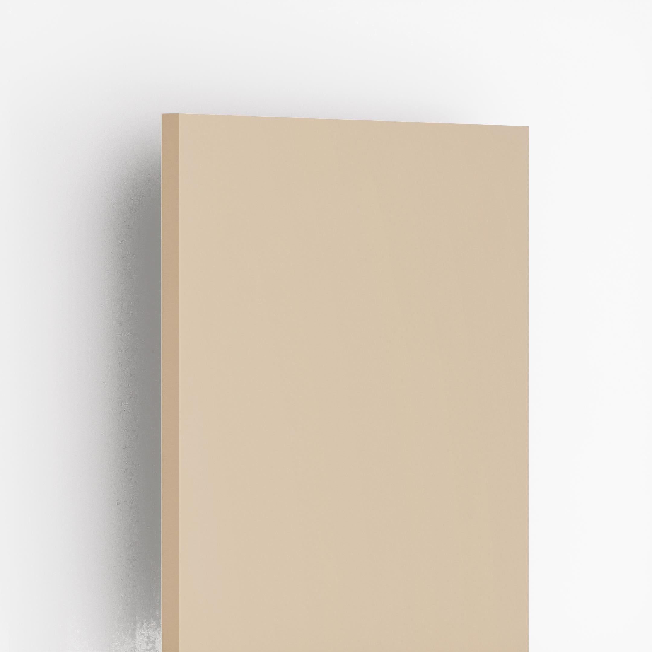 Cream plain laminate with high gloss finish and smooth texture
