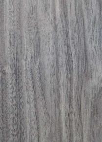 Grey wood grain laminate with textured finish and vertical wood pattern visible.